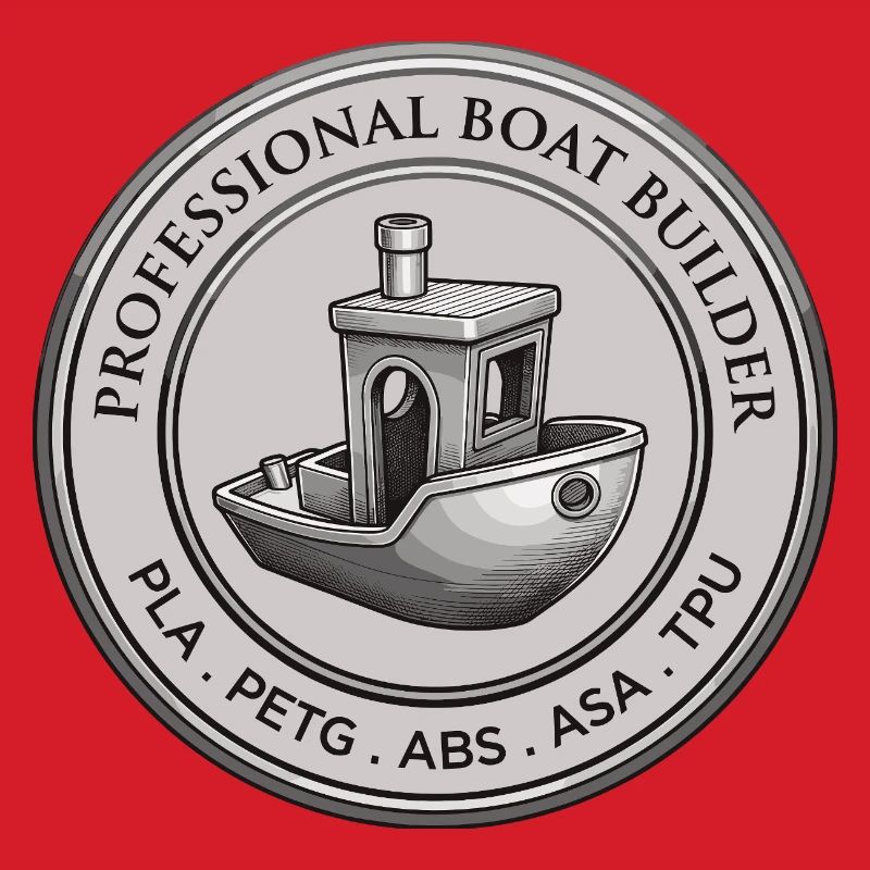 Constructeur professionnel de bateaux – Emblème d’impression 3D