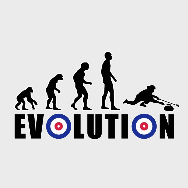 EVOLUTION CURLING Eisstockschießen Geschenk Winter