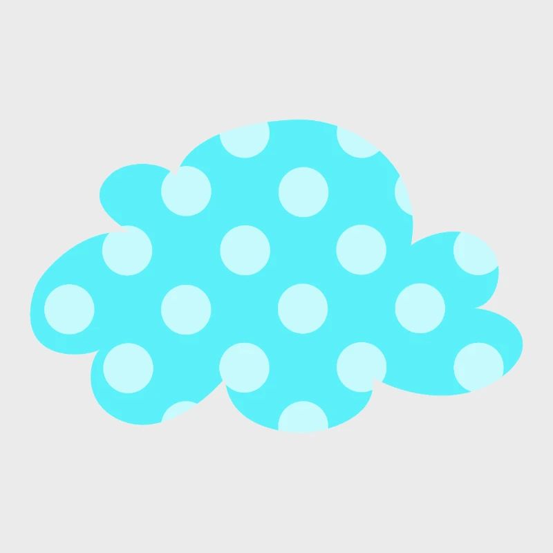 Points nuages Points Points Décoration de la chambre de bébé Enfants Météo