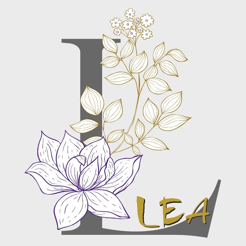 Buchstabe L Initiale Lea