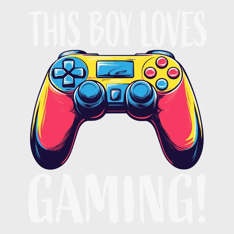 Junge liebt Gaming Controller