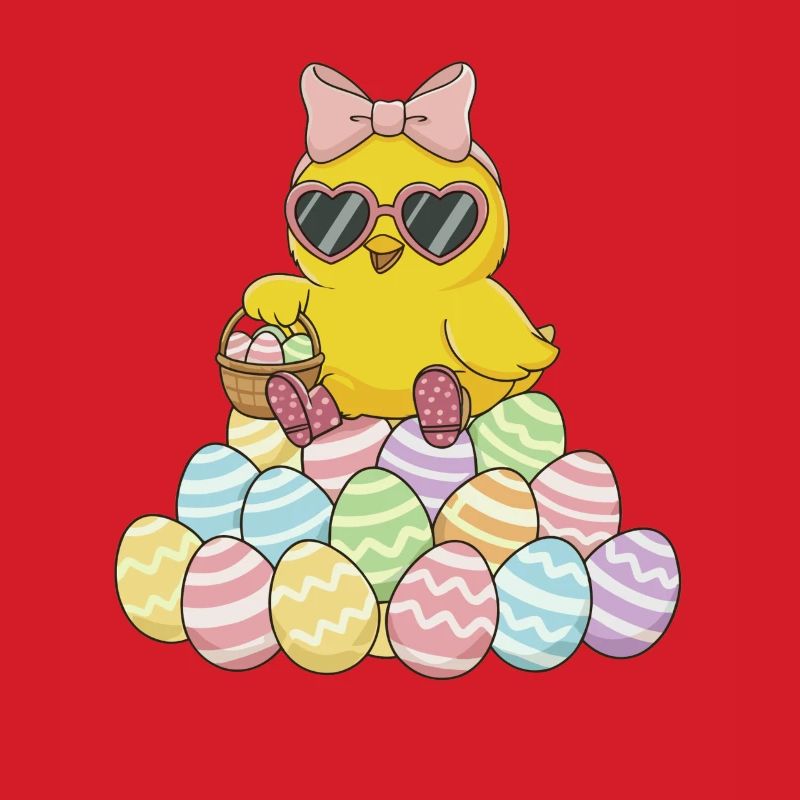 Pastel Chick Easter Egg Parade