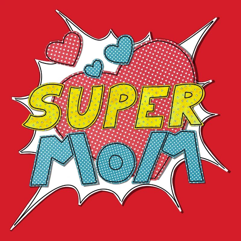 Muttertag supermom Super Mom beste Mutter Comic
