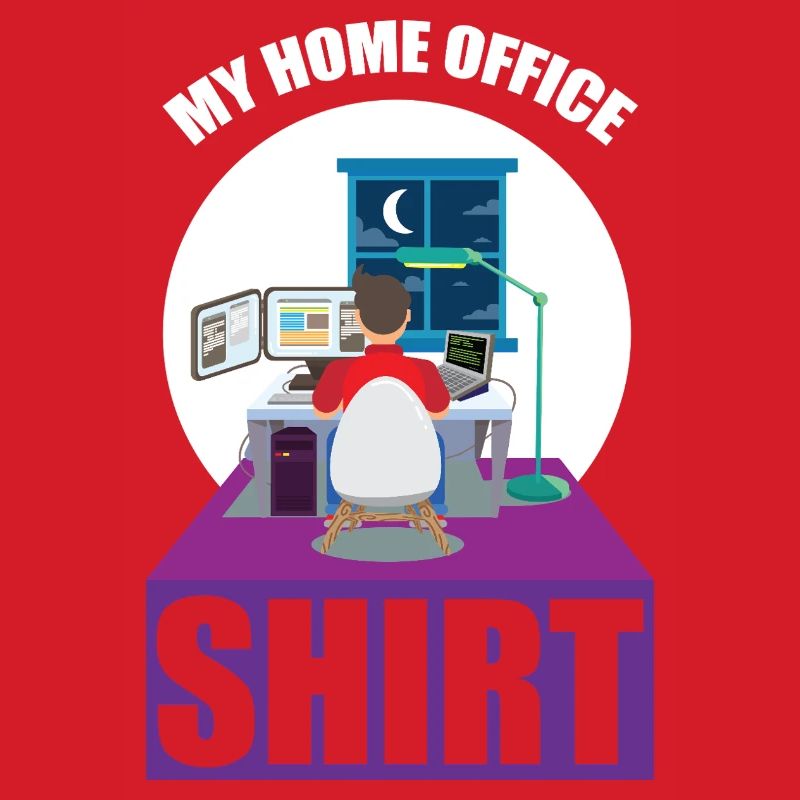 Night Shift Coder Programmer Desk Graphic