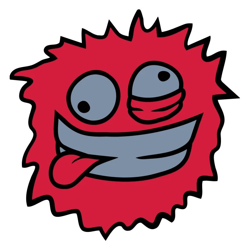 Hairy monster face