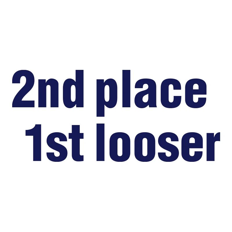 2nd place - 1st looser - winner - competition -