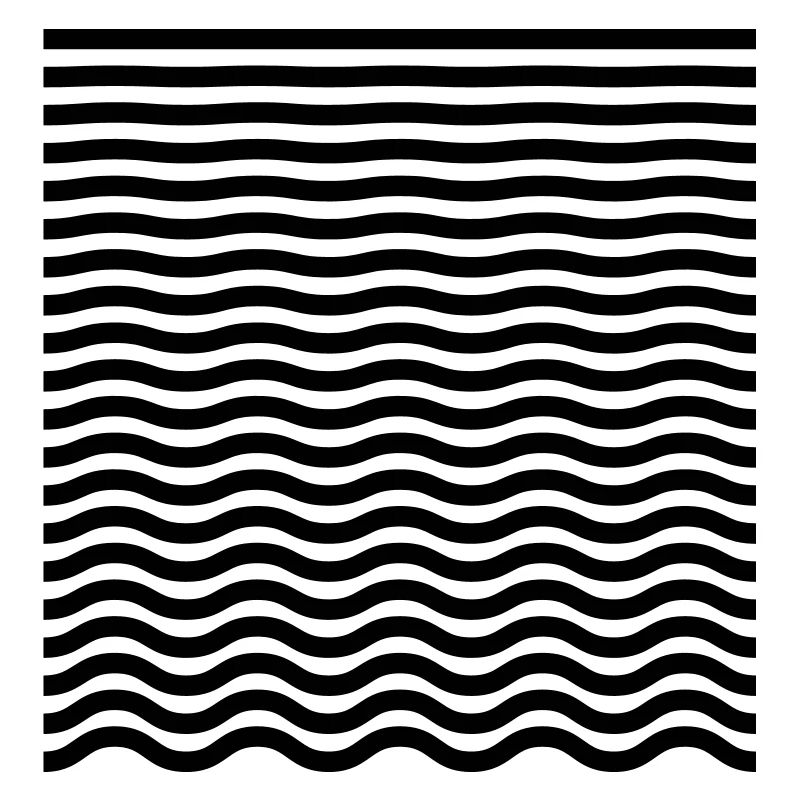 Course from straight to wave - minimalist
