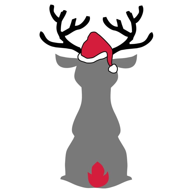 Orignal avec chapeau de Noël