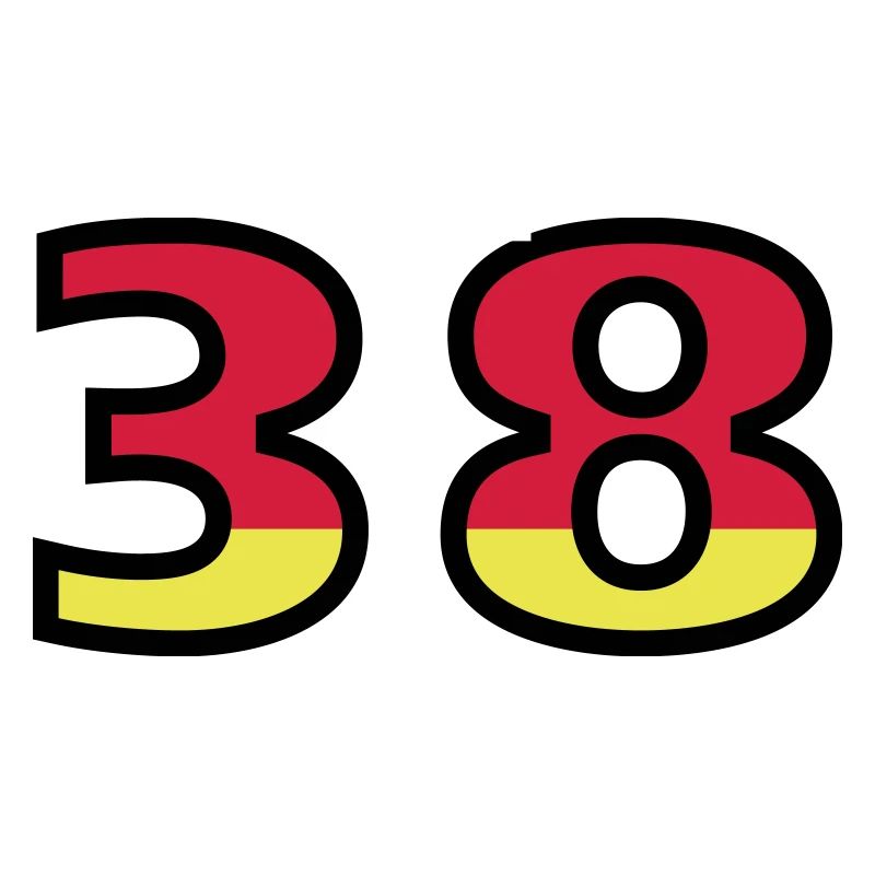 38 Numéro Allemagne Jersey