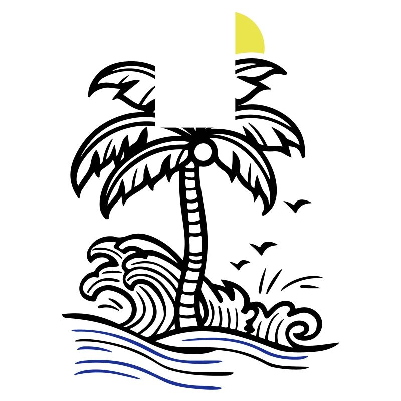 Palm Tree Holidays Plage Été