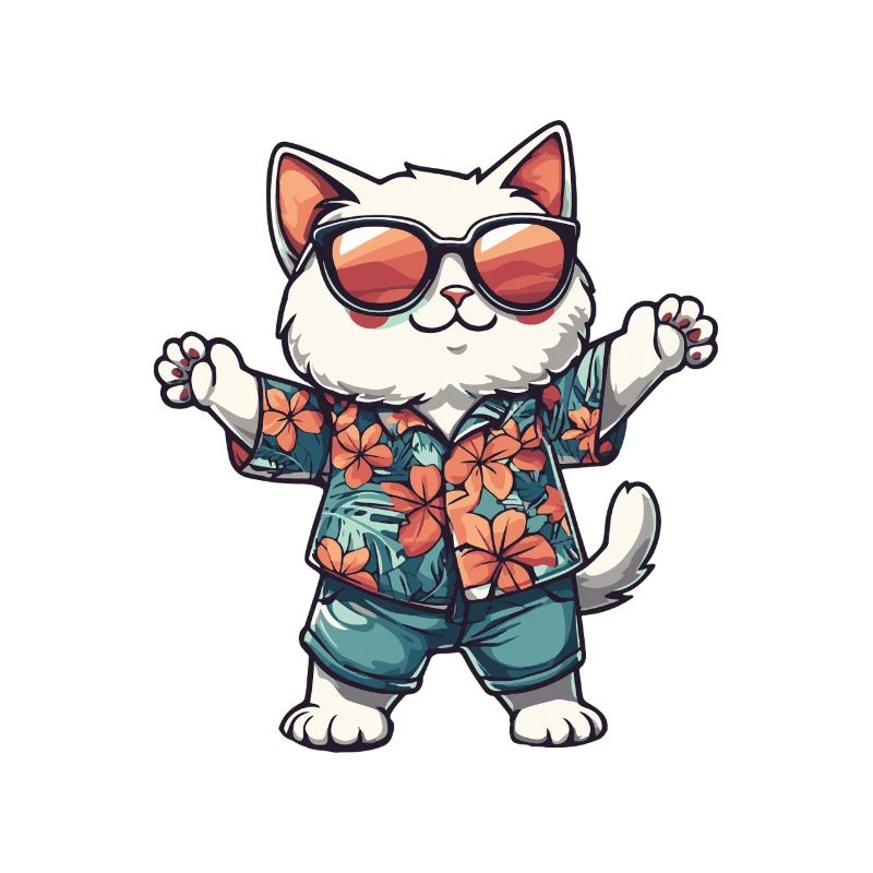 Chat Bande Dessinée Vacances