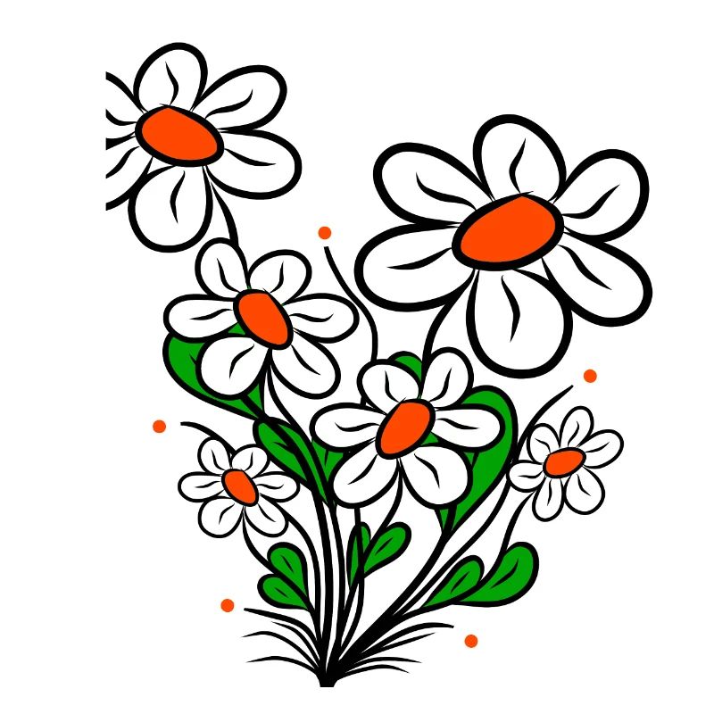Gänseblümchen Margeriten Blumenranke Blüte blumig