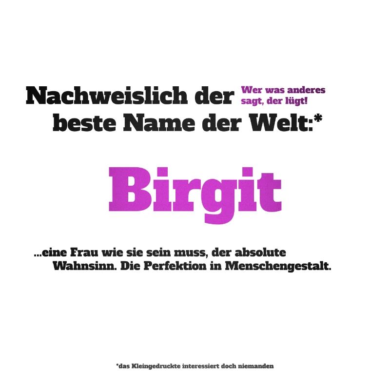 Ich bin Birgit - Birgit als Vorname