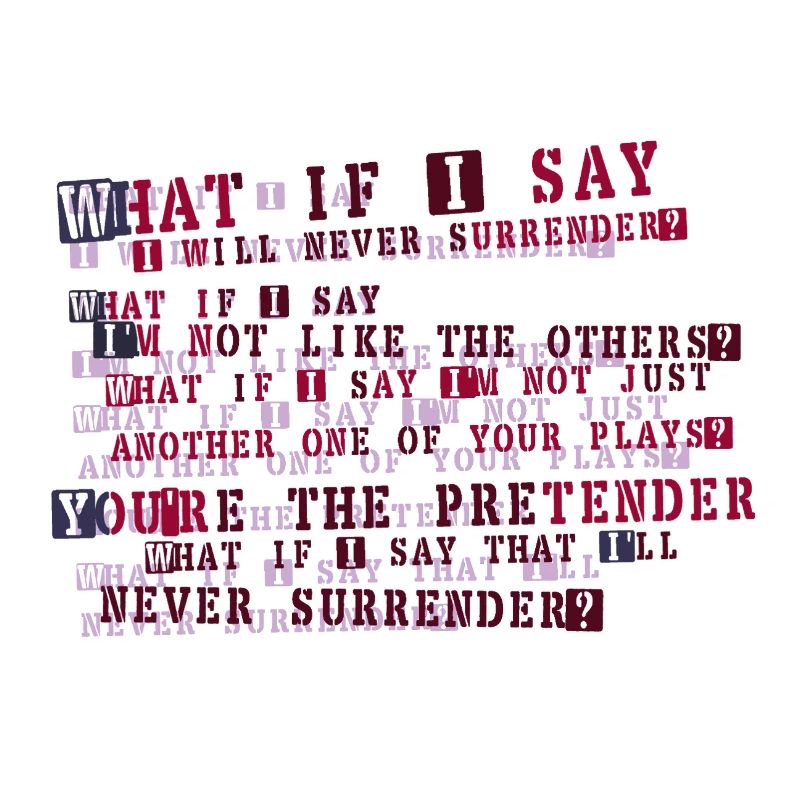 Typographie de la résolution implacable