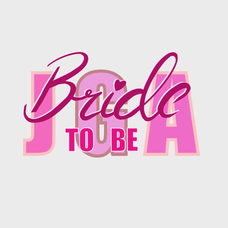 Bride to Be Highlighted Typography