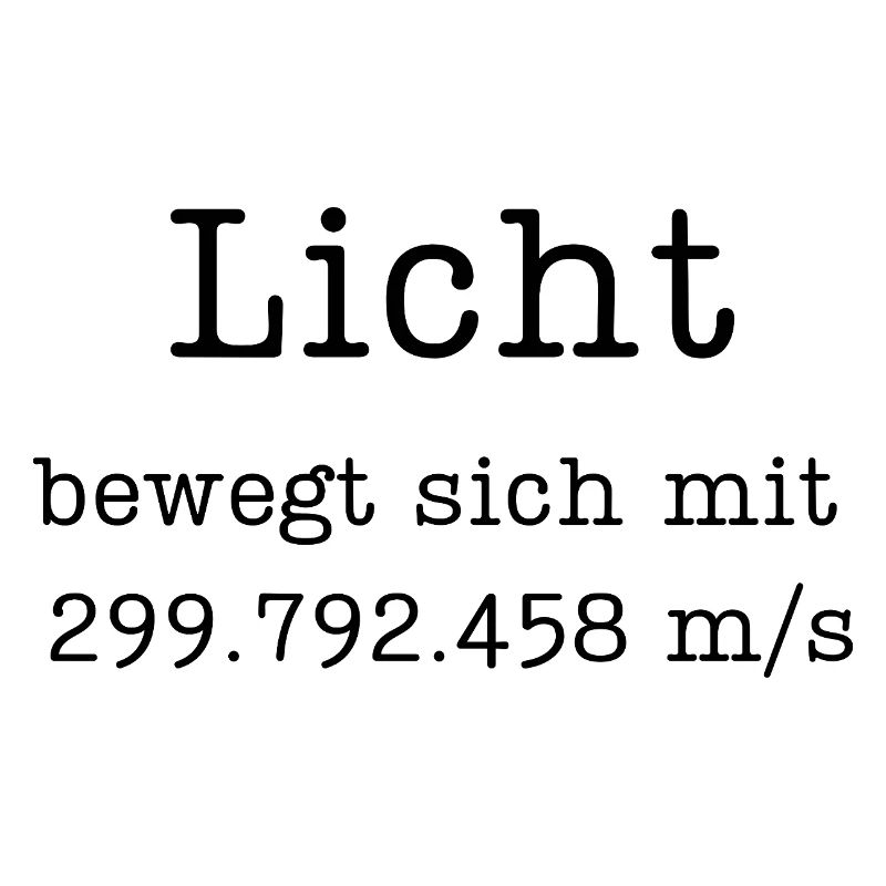 Science Snack Typewriter: Licht bewegt sich mit