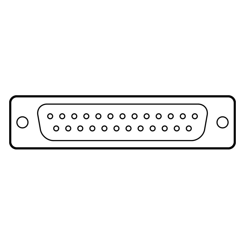 DB 25 Connector Parallel, Drucker