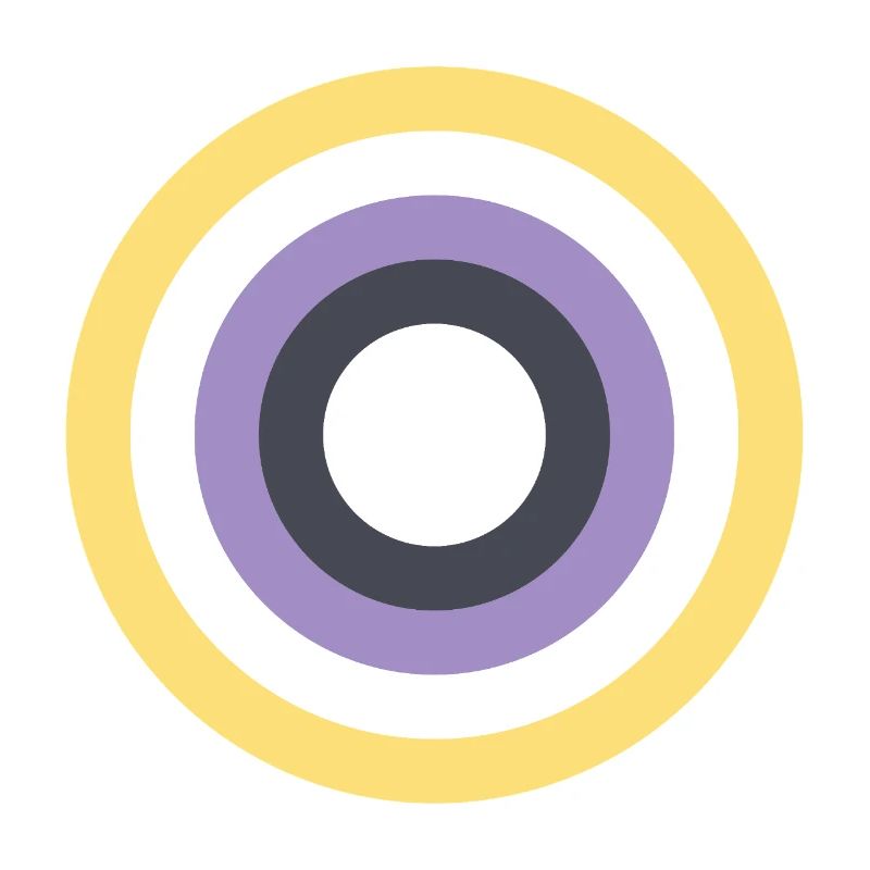 Concentric Ring Palette LGBTQ Non Binary