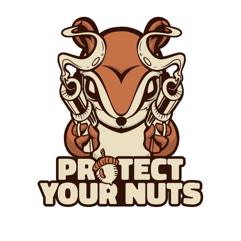 Protect Your Nuts Squirrel Fox Squirrel