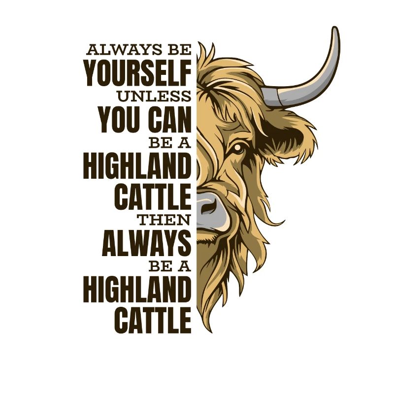 Sei immer du selbst, es sei denn, du kannst ein Highland sein