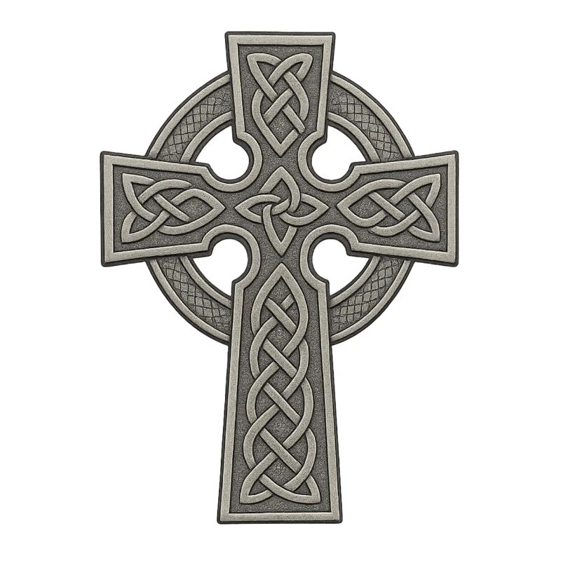 Celtic Cross with Knot Pattern