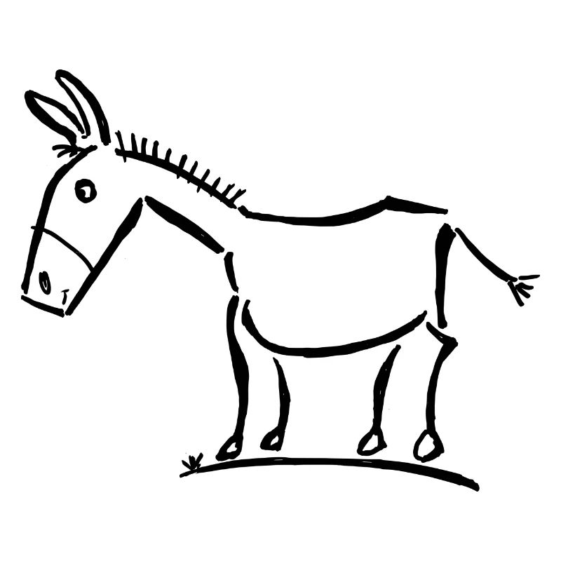 Mignon âne / jeu d’âne - Logo