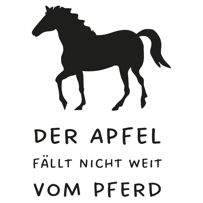 Der Apfel fällt nicht weit vom Pferd