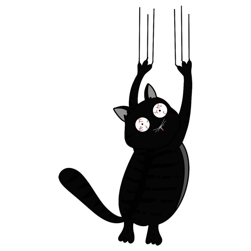 Panic Cat (Black Version)