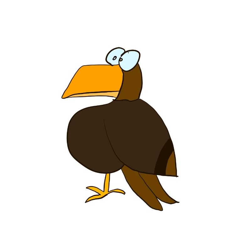 Little clumsy eagle