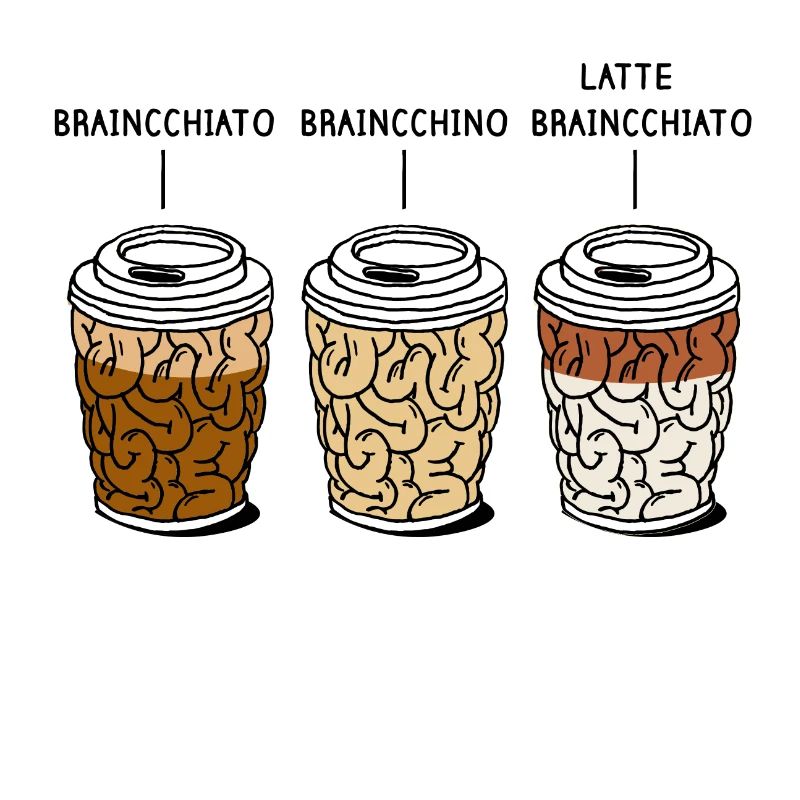 Brain mug coffees gift