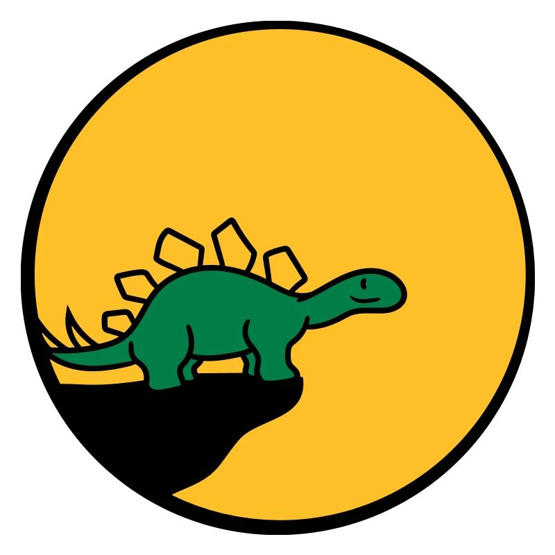cool cliff moon night howl wolf werewolf stegosaur