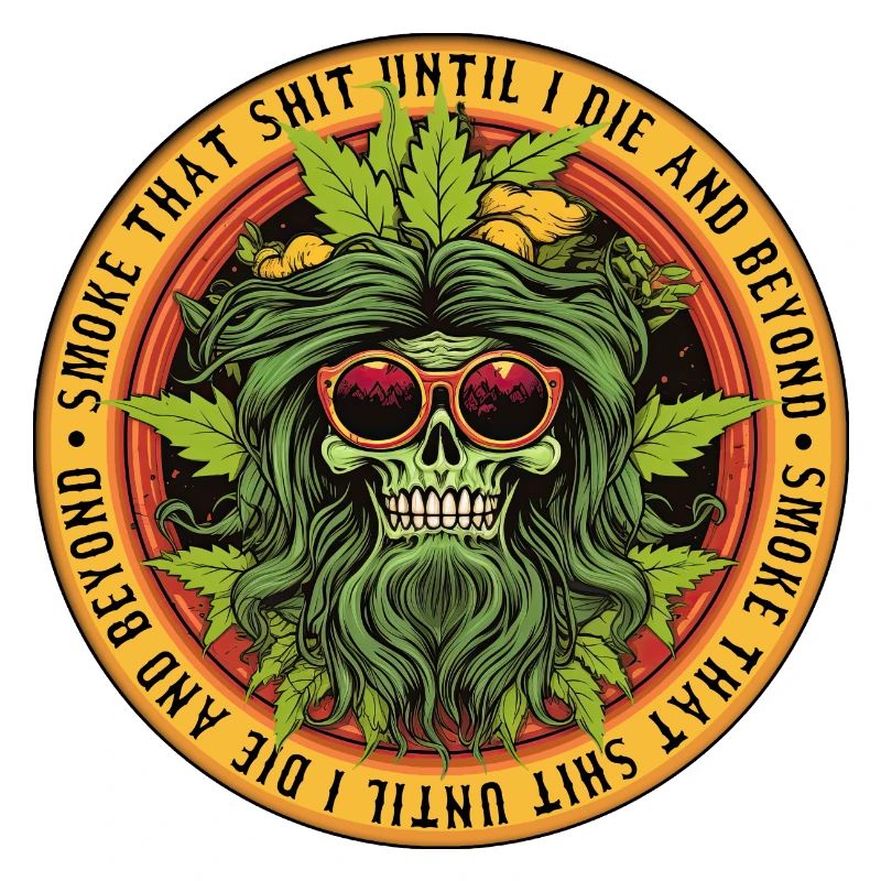 Crâne de marijuana