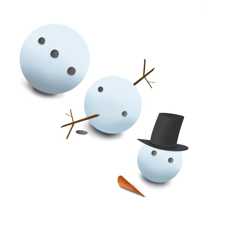 Fallen Snowman