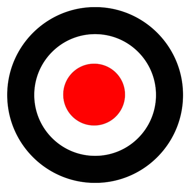 Mod Target Rondell schwarz rot