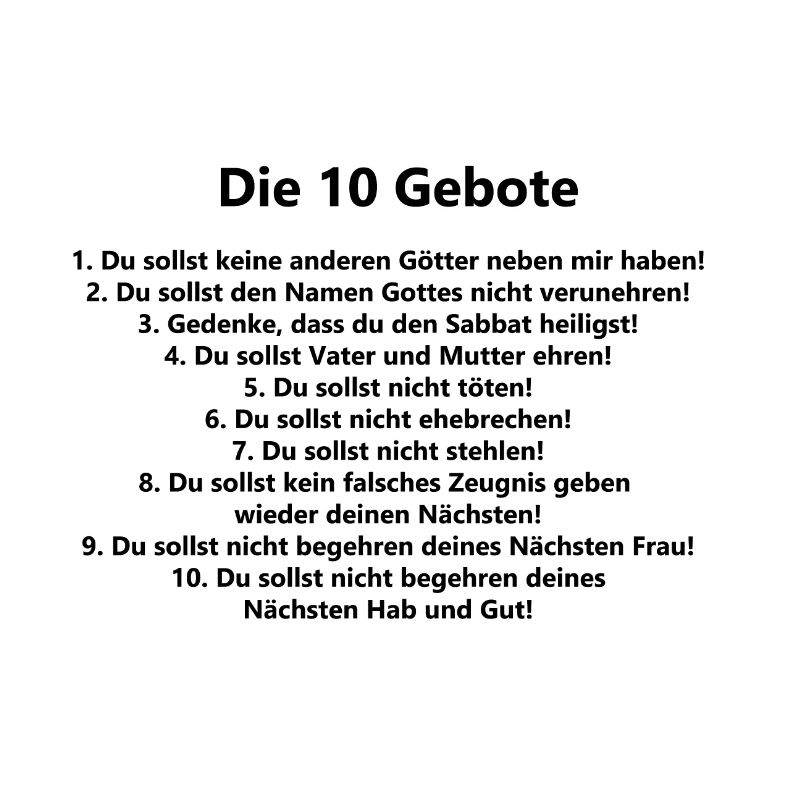 10 Commandments