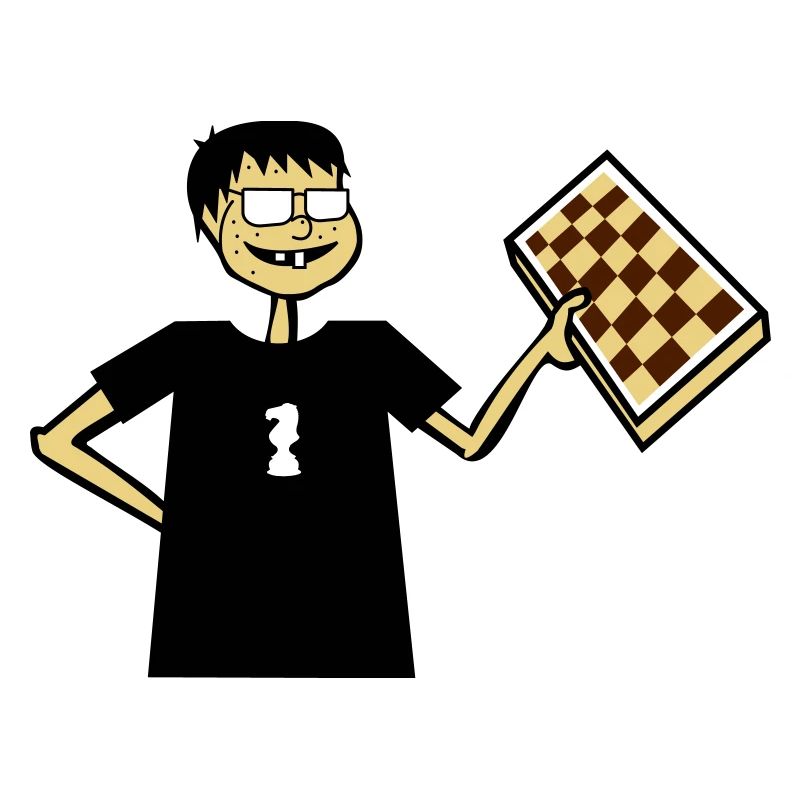 Les échecs Nerd Hobby jeu de plateau cadeau lunettes cool
