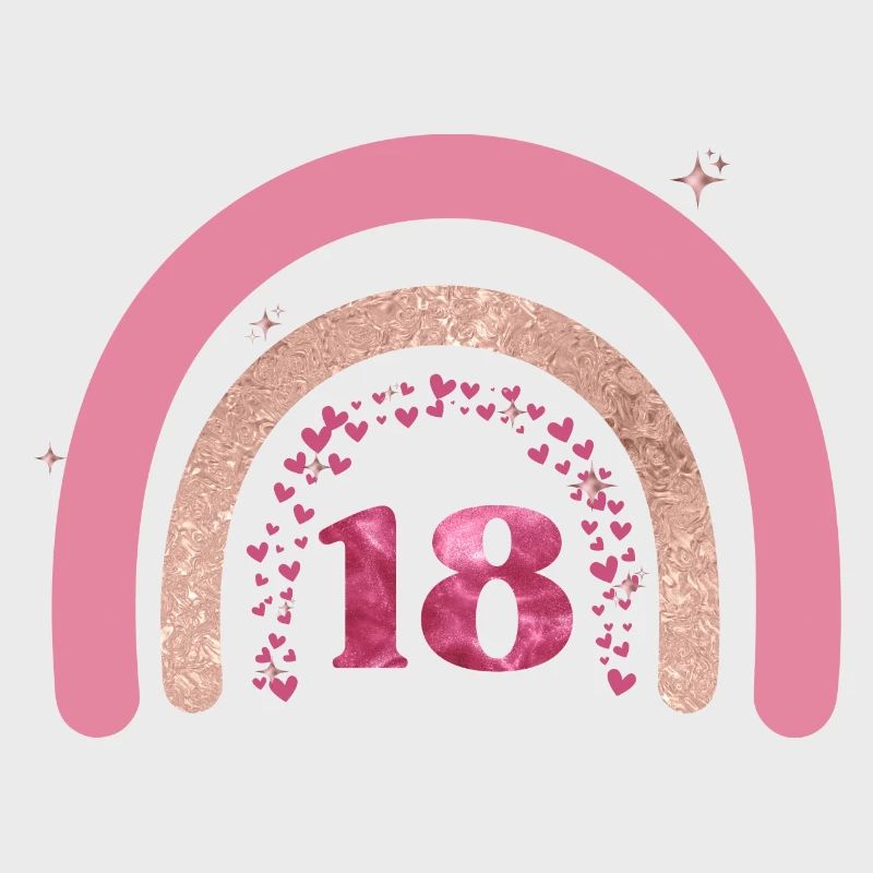 18. Geburtstag Regenbogen Rose