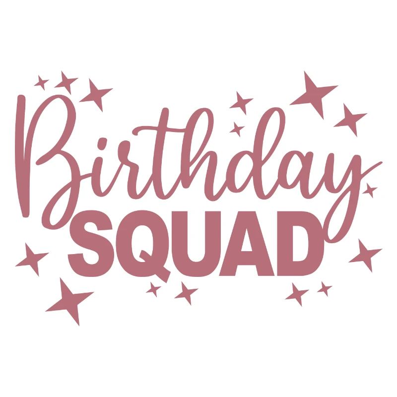 Birthday Squad Matching Gruppe Geburtstagsfeier Geschenk