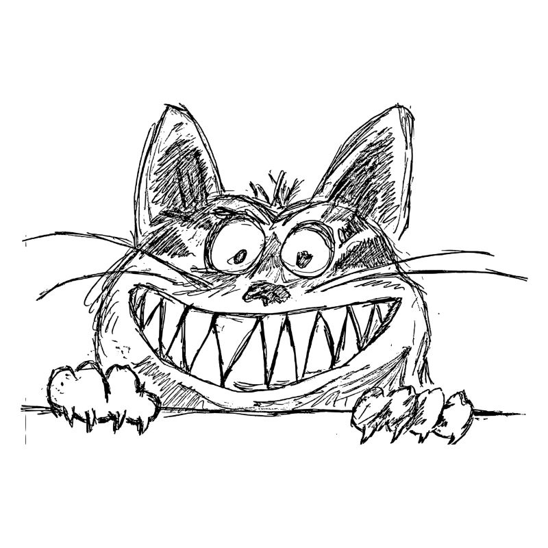 Cheshire Cat Heybuddycat chat chat idée cadeau