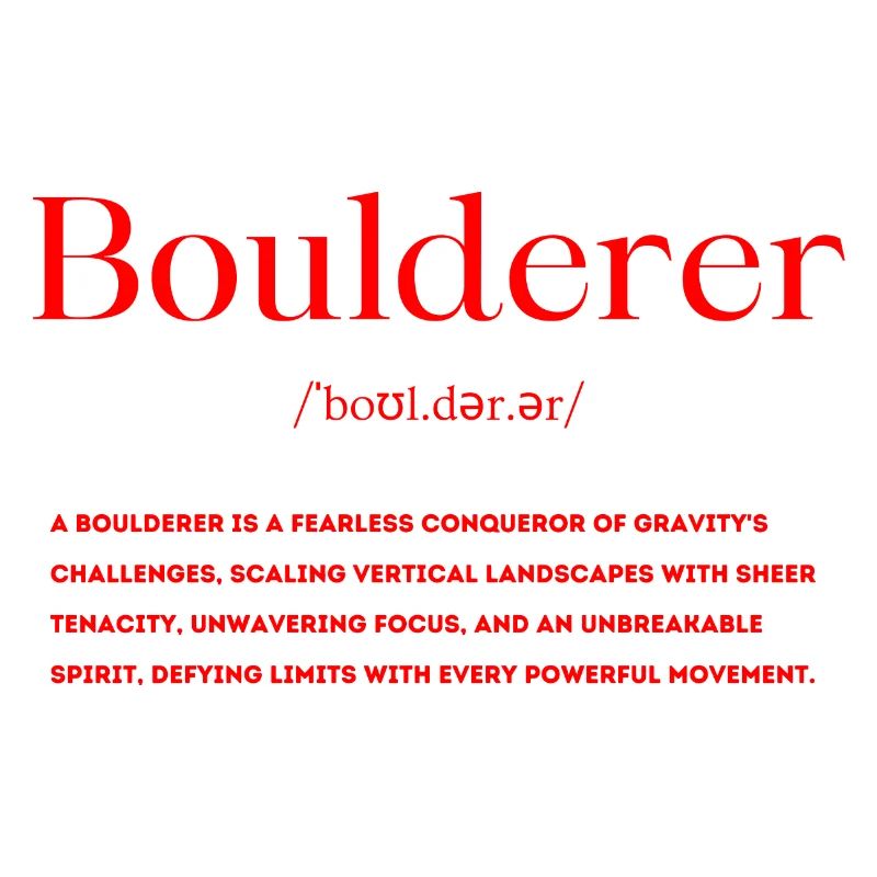Définition de Boulderer