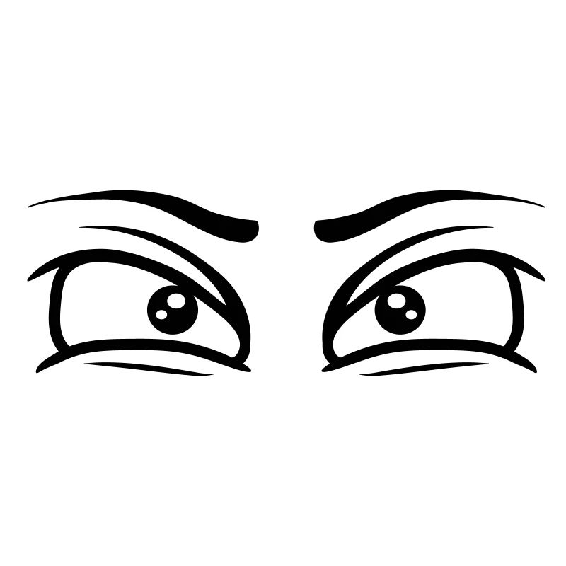 Augen konzentrierter Blick