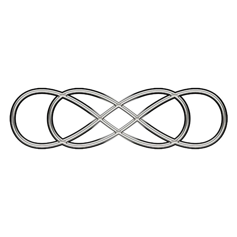 Double lemniscate - Argent