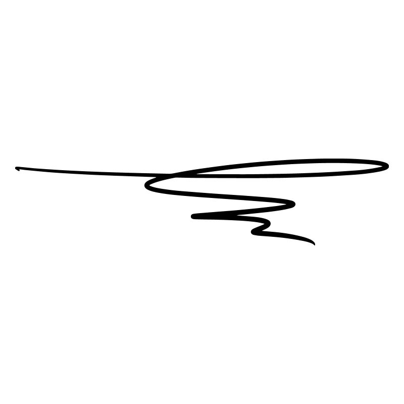 Decorative line. Text decoration. Hand drawn.