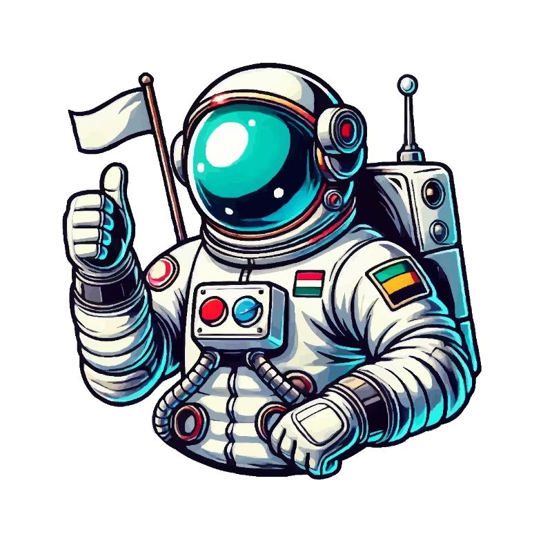 Bande dessinée d’astronaute