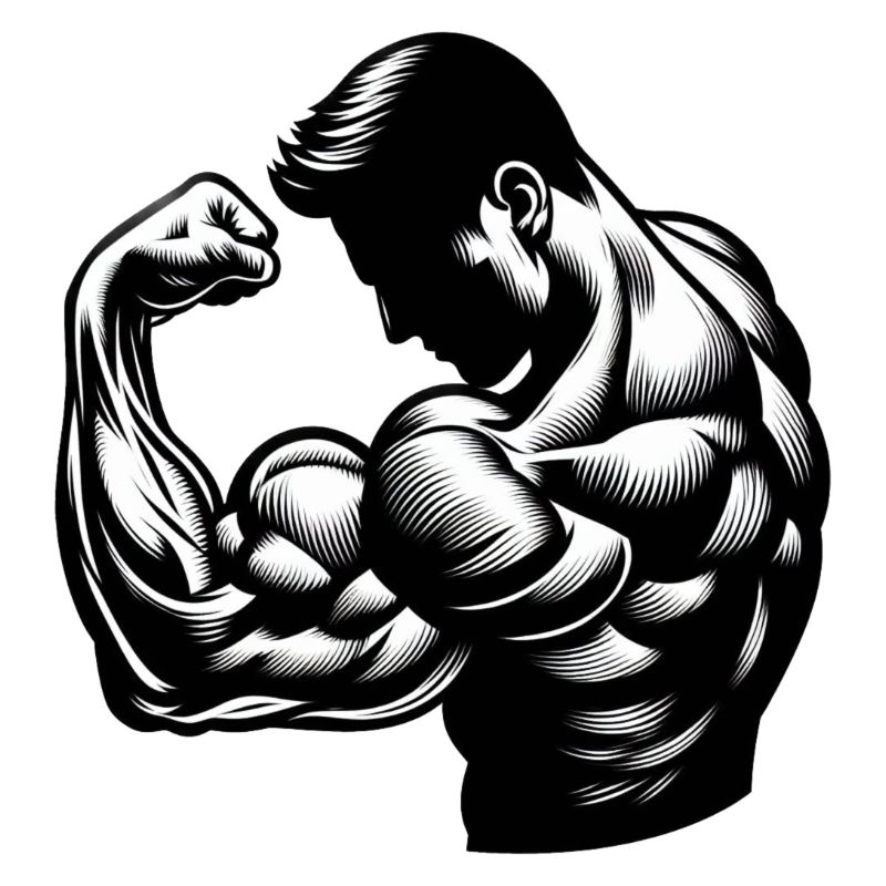 Flexing Biceps