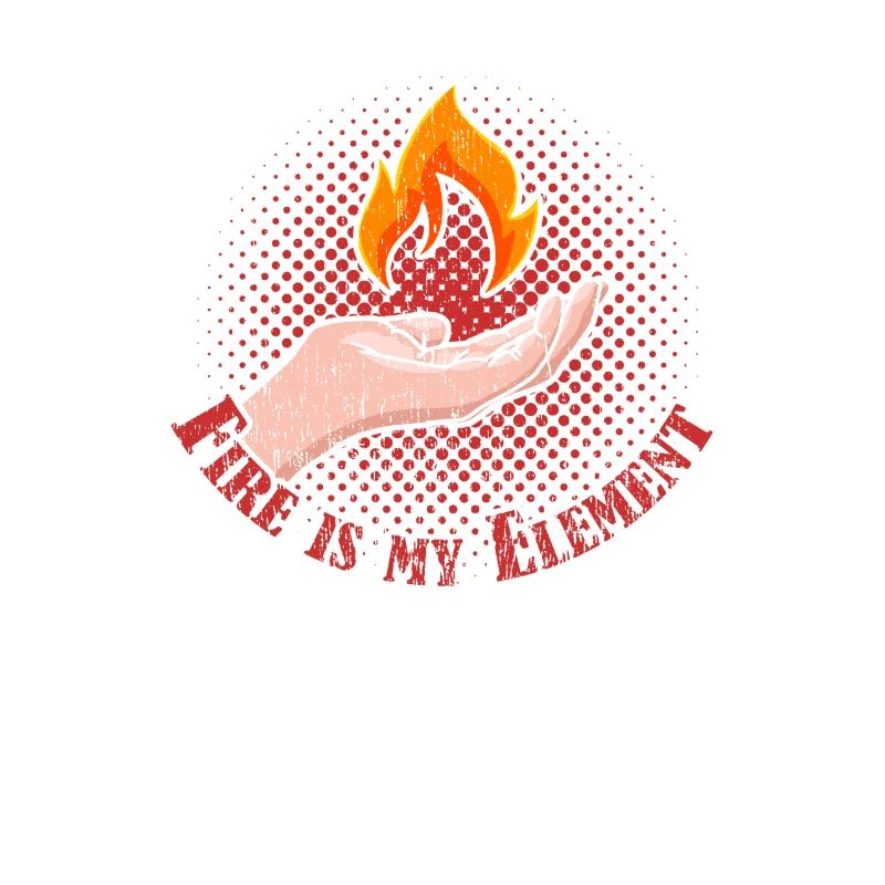 Fire element elements hand camping nature