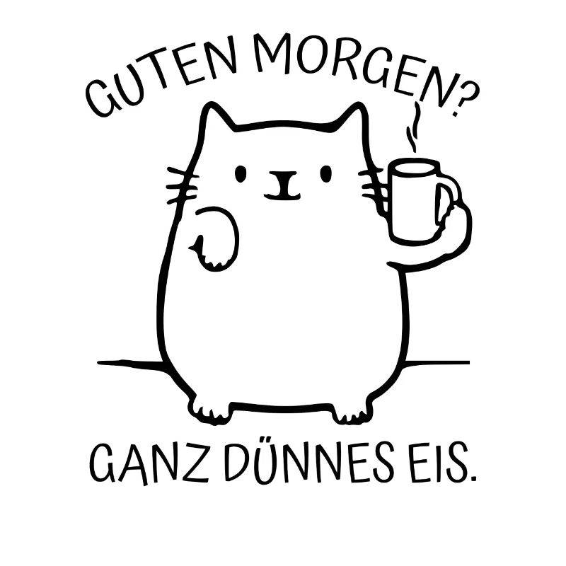 faule Katze Spruch Spruch Geschenk Idee Kätzchen