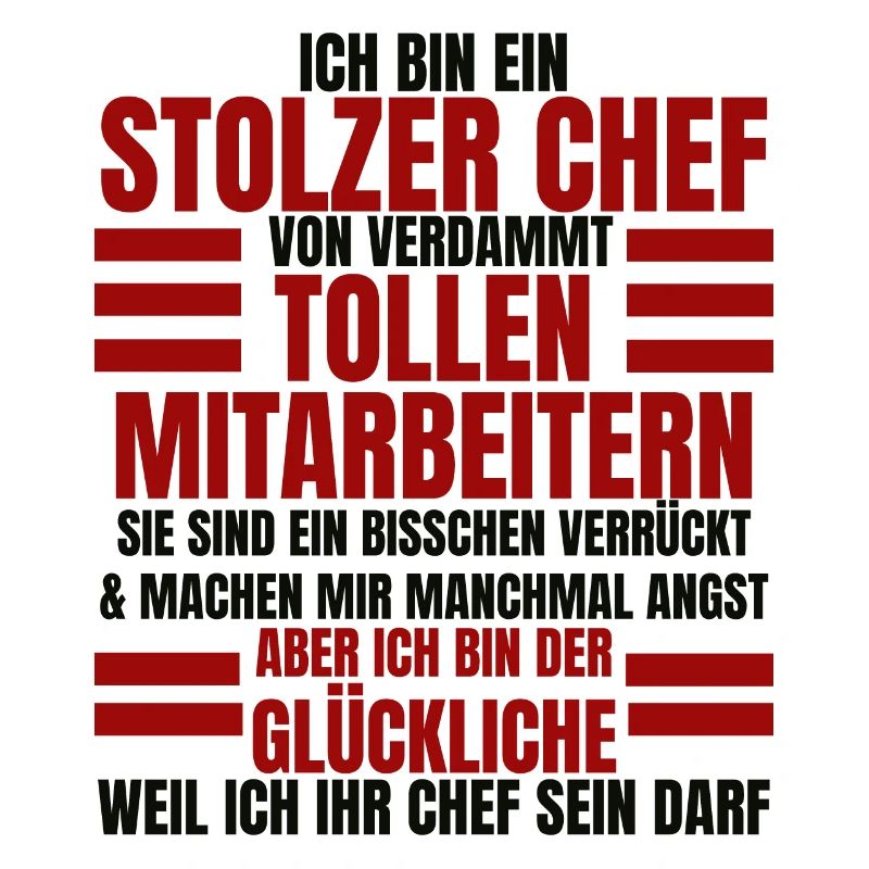 Ich Bin Ein Stolzer Chef Geburtstag Geschenk
