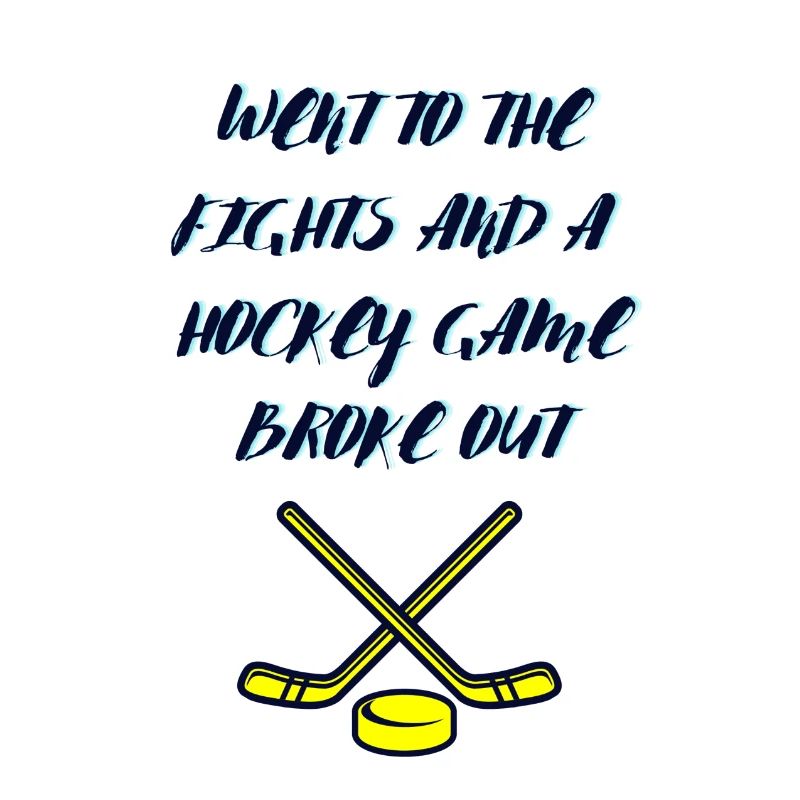 Ging zu den Kämpfen und ein Eishockeyspiel brach aus