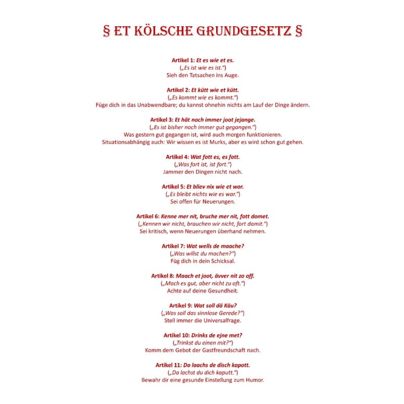 Et Kölsche Basic Law - Et Kölsche Basic Law